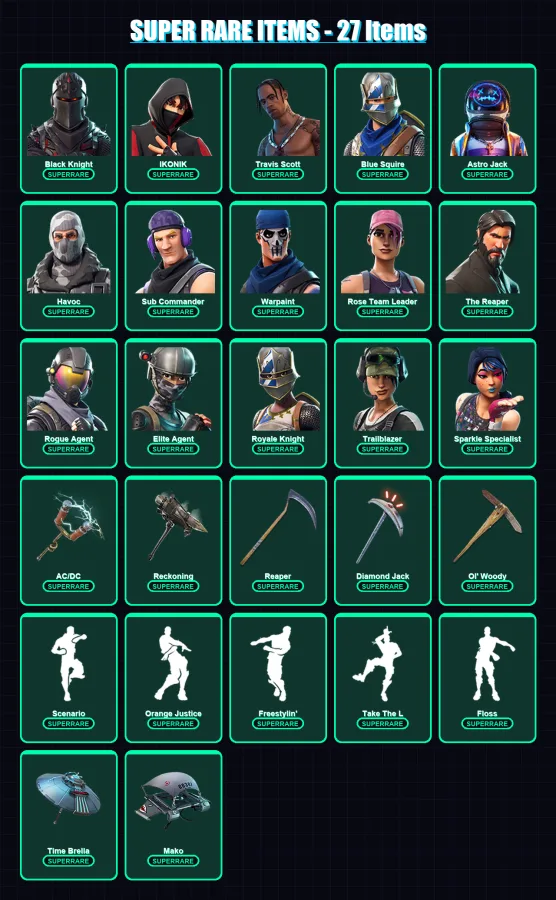 [PC/XBOX/PSN] | Renegade Raider (OG) | OG Ghoul Trooper | Black Knight | 121 skin | Lv1123 — Fortnite account