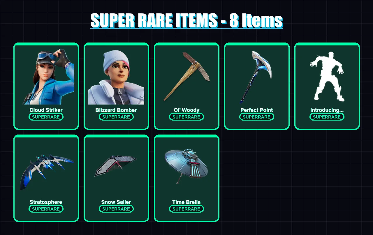 [PC/XBOX/PSN] | Cloud Striker | Blizzard Bomber | The Imagined | 202 skin | Lv5806 — Fortnite account