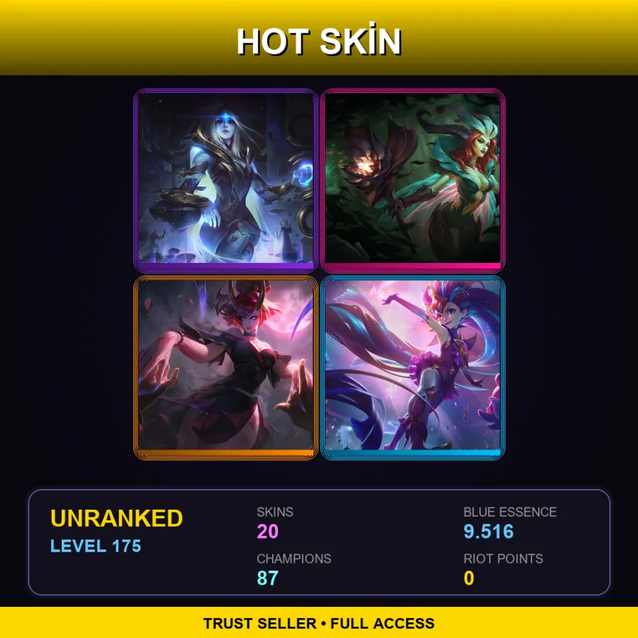 BR | Lv175 | Unranked | 20 Skin | 87 Champ