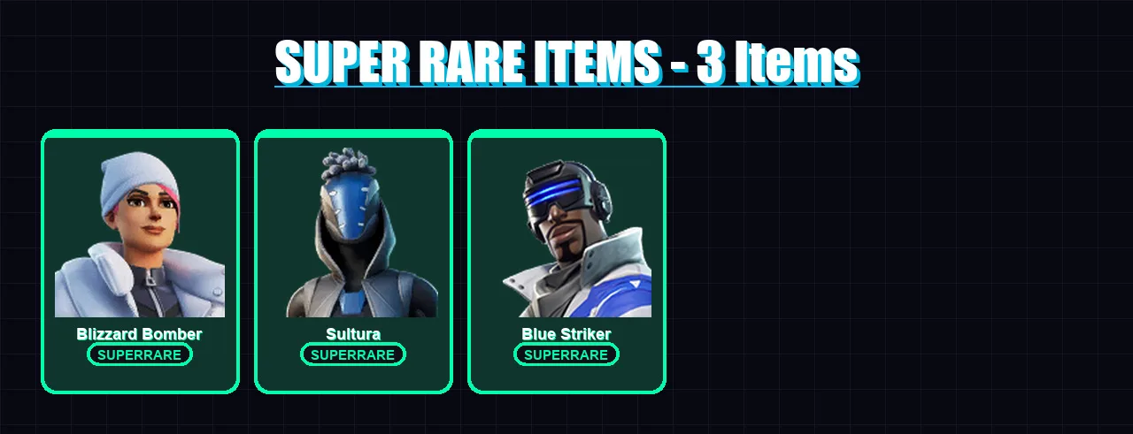 [PS4/PS5/XBOX/PC] | Blizzard Bomber | Sultura | Blue Striker | Clone Trooper | Subzero Cryptic | 9 skin | 17 pickaxe | 12 emote | 10 glider | Lv194