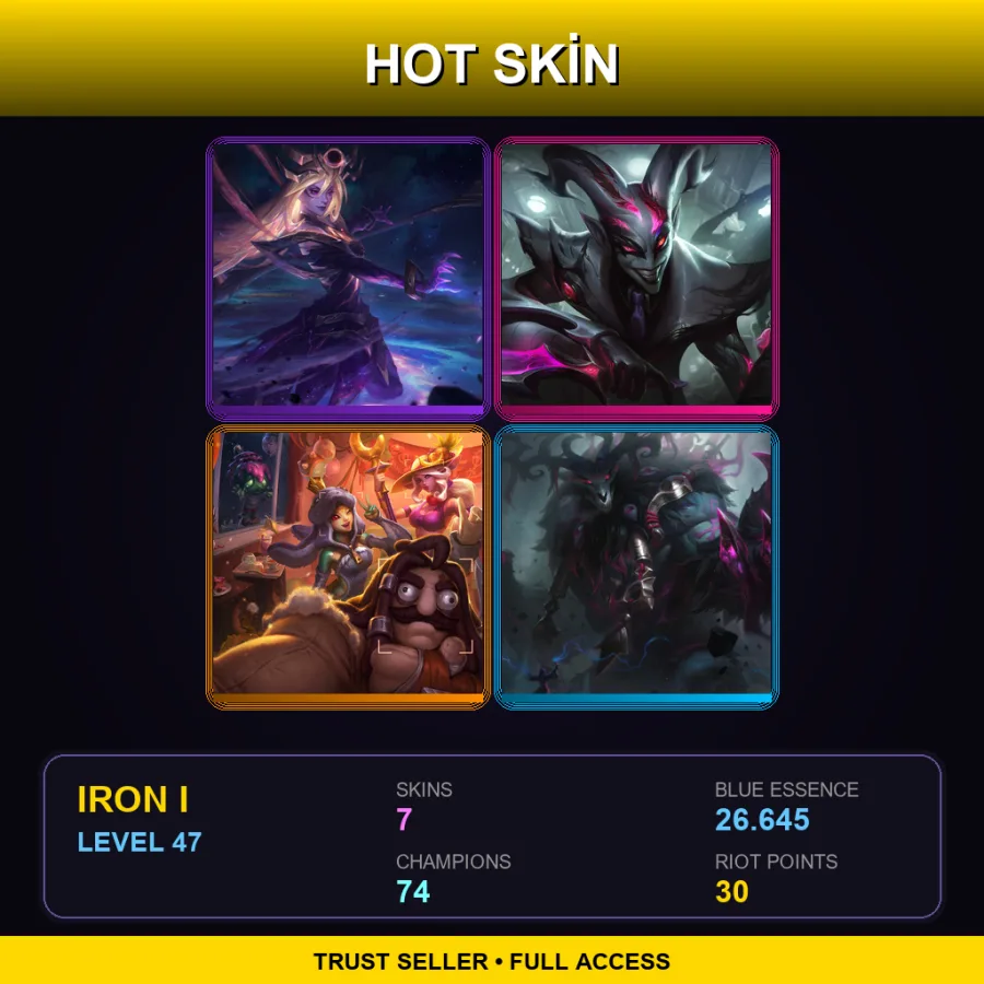 BR | Lv47 | Iron I | 7 Skin | 74 Champ