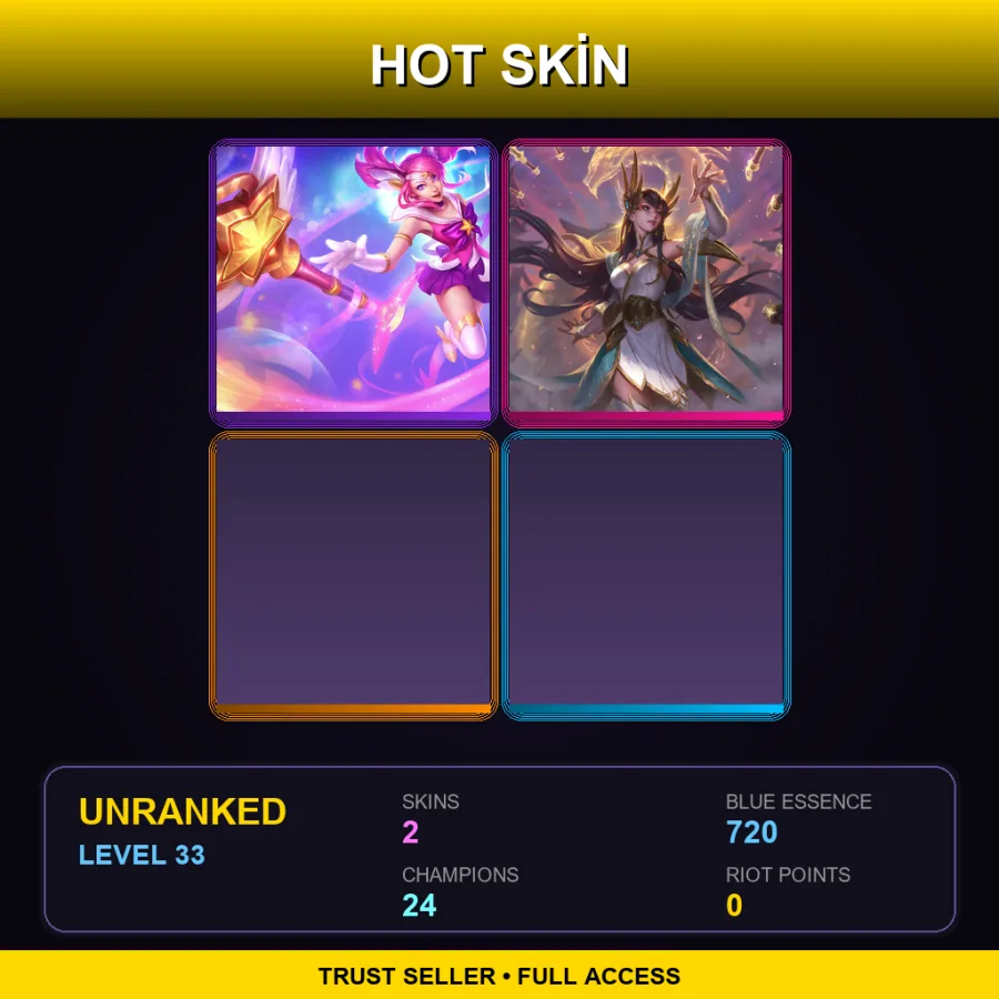 EUNE | Lv33 | Unranked | 2 Skin | 24 Champ