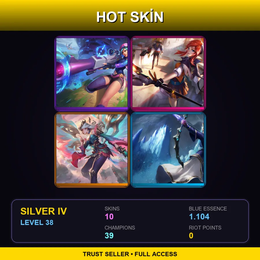 LAS | Lv38 | Silver IV | 10 Skin | 39 Champ