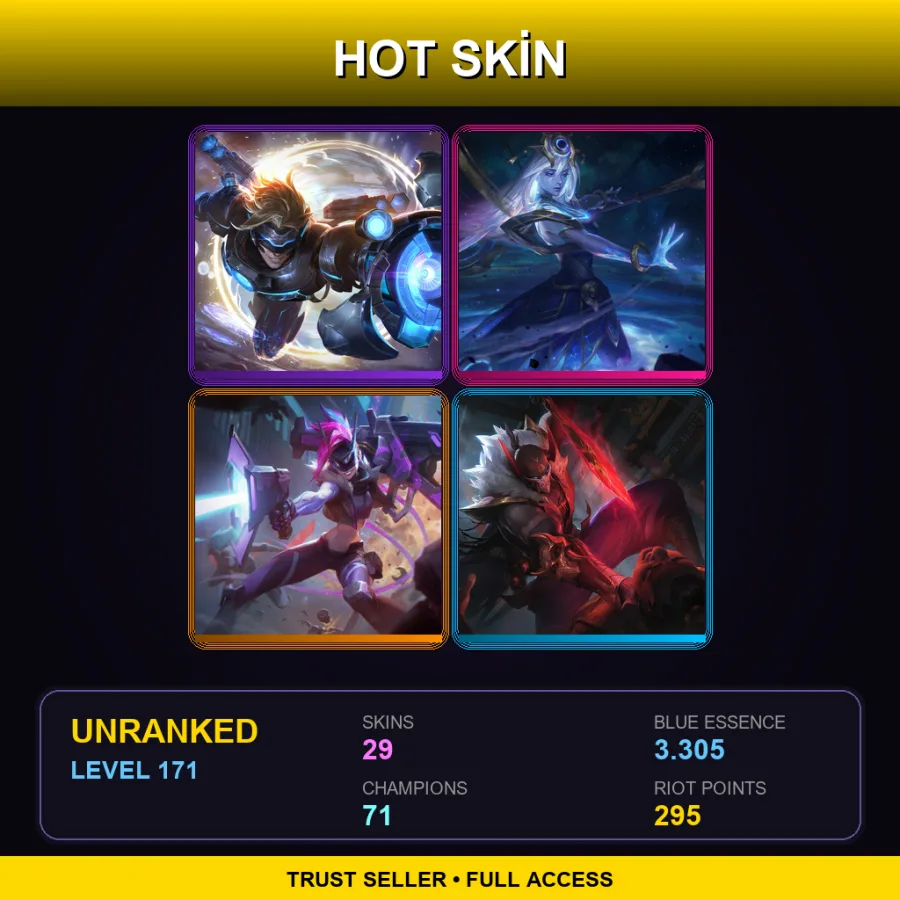 EUNE | Lv171 | Unranked | 29 Skin | 71 Champ