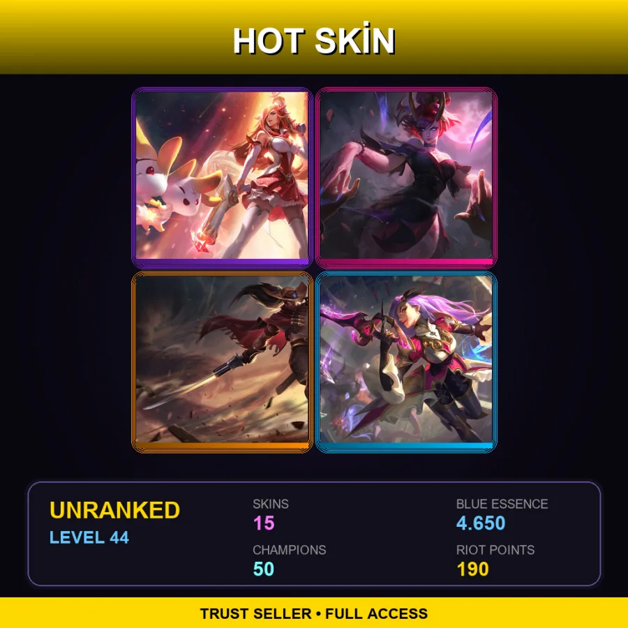 NA | Lv44 | Unranked | 15 Skin | 50 Champ — Super Galaxy Annie