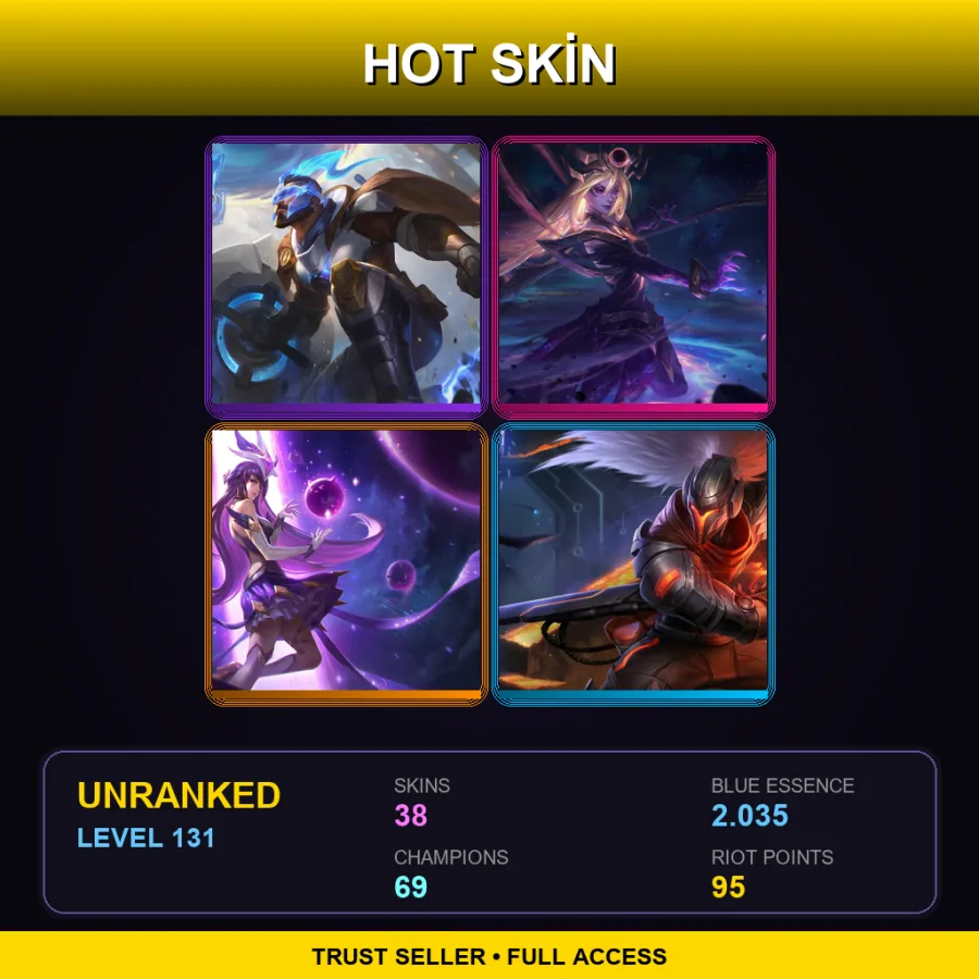 LAN | Lv131 | Unranked | 38 Skin | 69 Champ — Worldbreaker Maokai