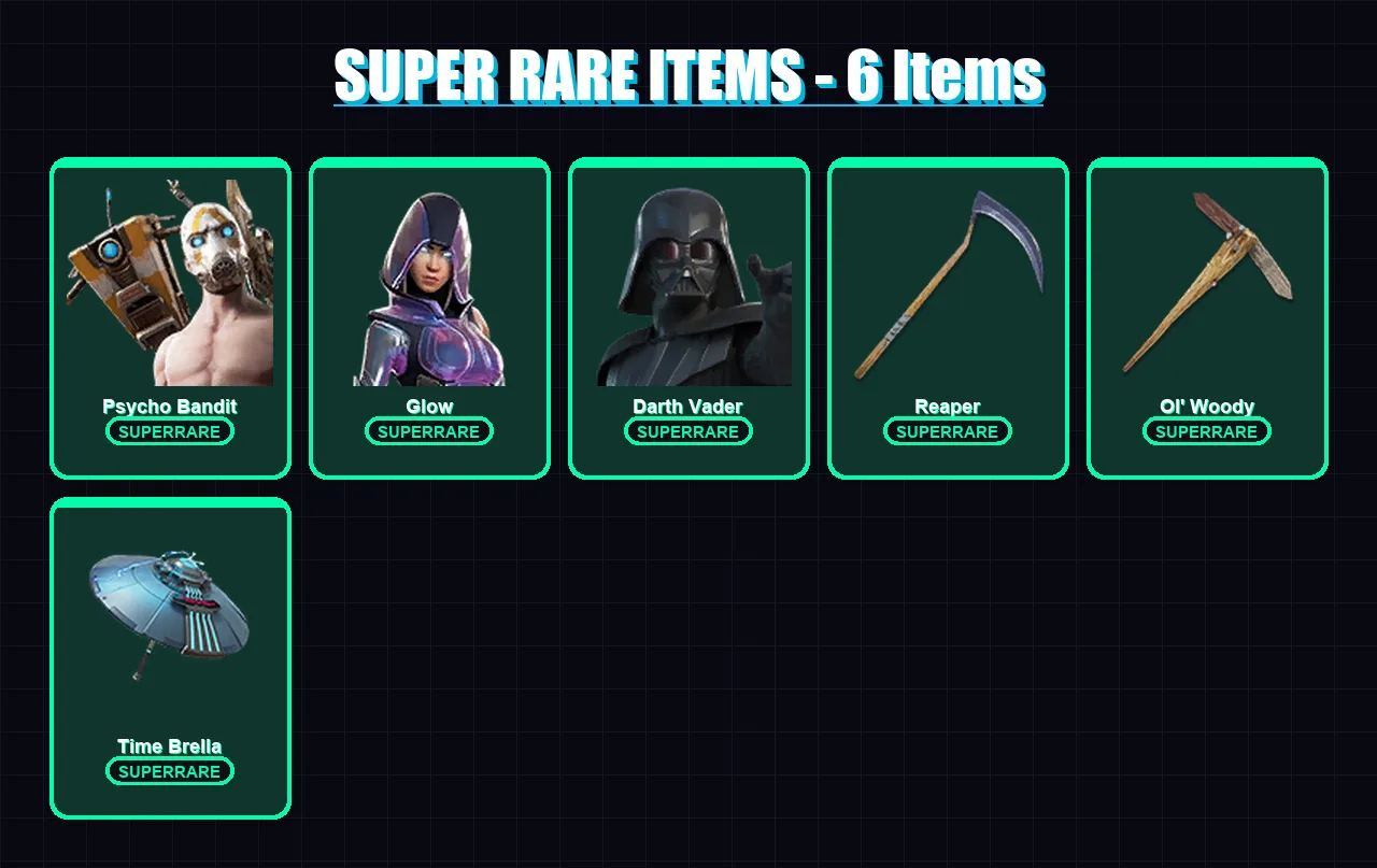[PS4/PS5/XBOX/PC] | Psycho Bandit | Glow | Darth Vader | Catalyst | Omegarok | 180 skin | 182 pickaxe | 141 emote | 173 glider | Lv2643