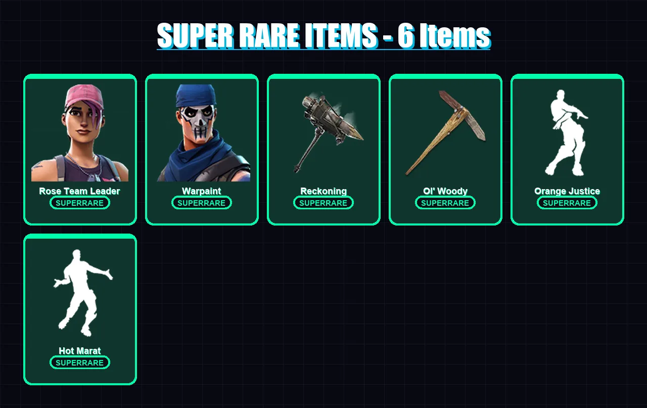 [PC/PSN] | Rose Team Leader | Warpaint | Carbide | Calamity | Giddy-up | 10 skin | 12 pickaxe | 8 emote | 12 glider | Lv70 — Fortnite account