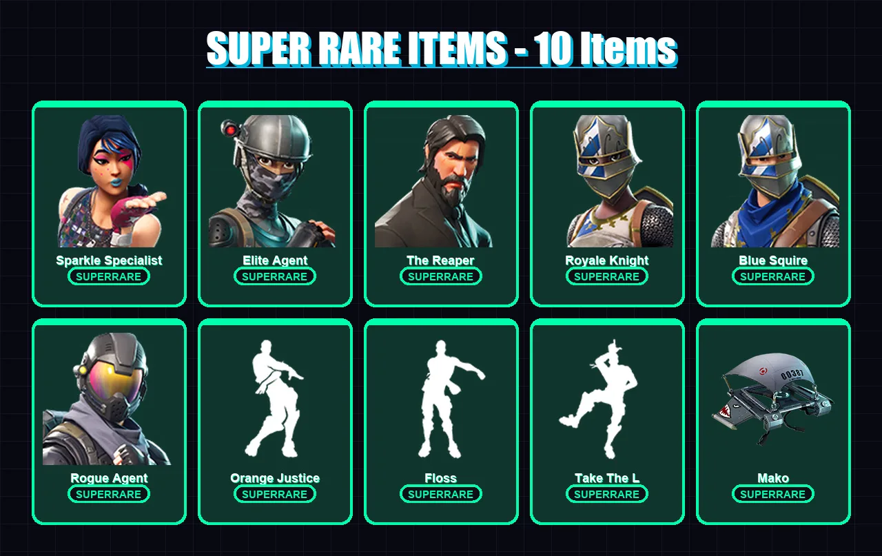 [PC/PSN] | OG Skull Trooper | Sparkle Specialist | Elite Agent | The Reaper | Royale Knight | 21 skin | 36 pickaxe | 47 emote | 34 glider | Lv564