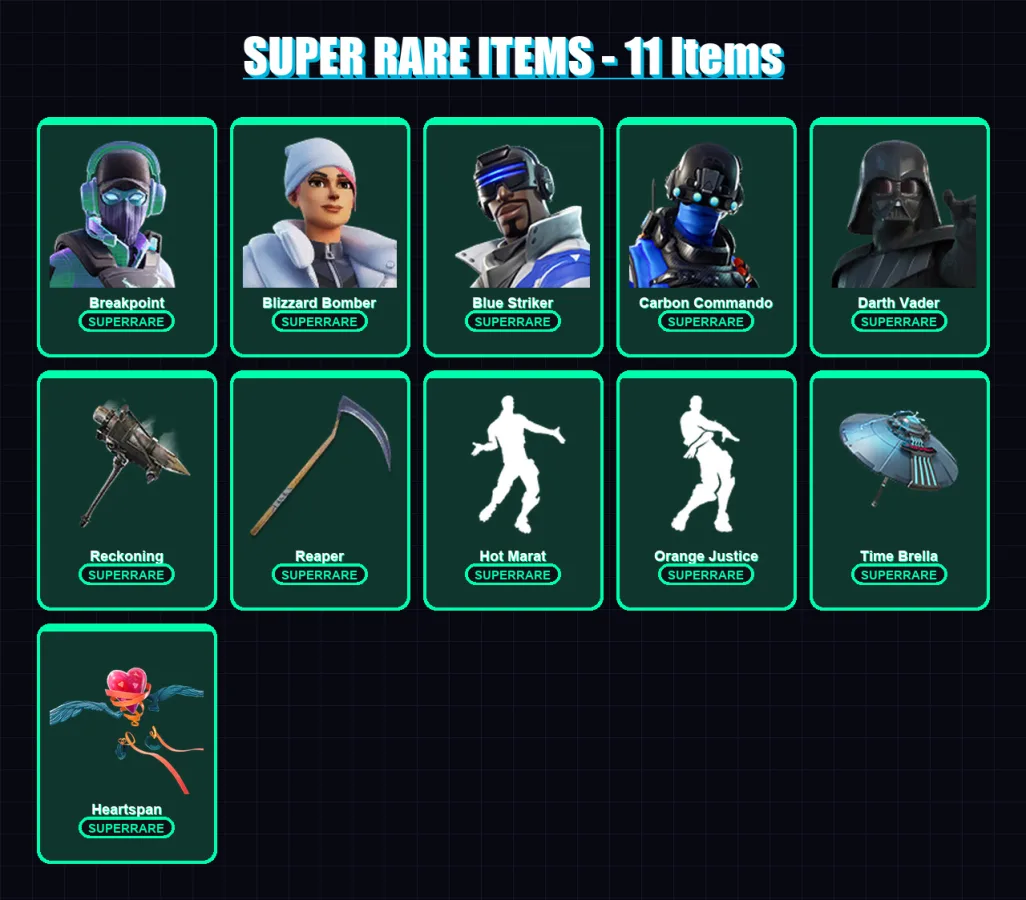 [PS4/PS5/XBOX/PC] | Breakpoint | Blizzard Bomber | Blue Striker | Carbon Commando | Darth Vader | 76 skin | 85 pickaxe | 81 emote | 92 glider | Lv12 — Fortnite account