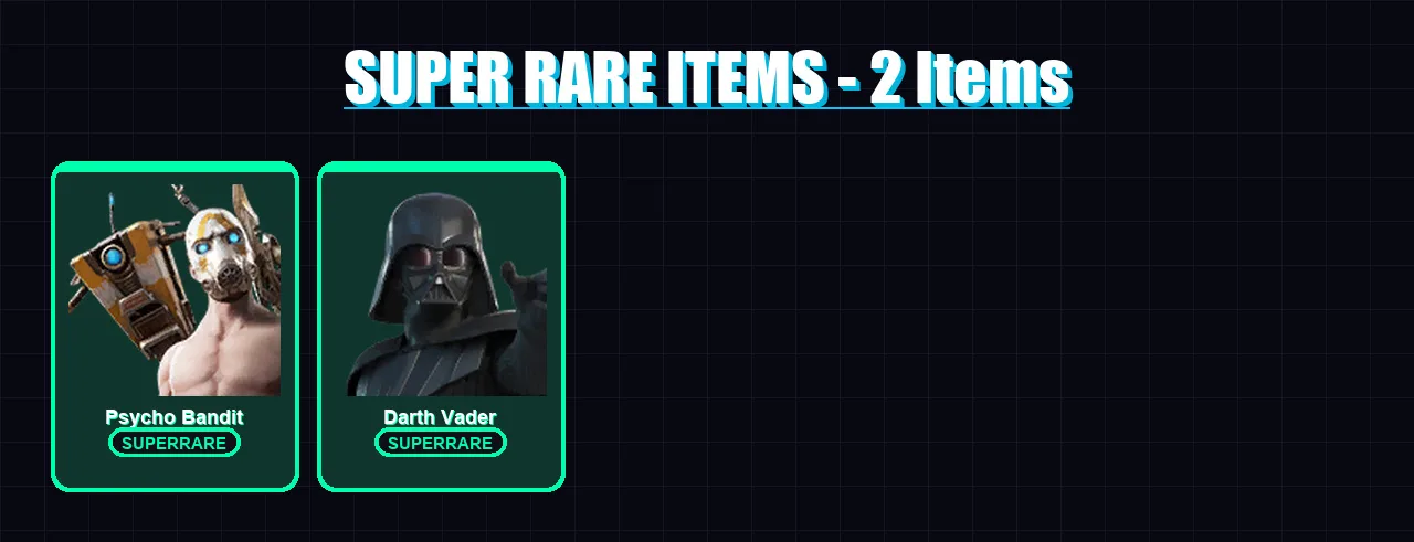 [PC/XBOX/PSN] | Psycho Bandit | Darth Vader | Raz | Malik | The Cube Queen | 109 skin | 112 pickaxe | 91 emote | 97 glider | Lv1481