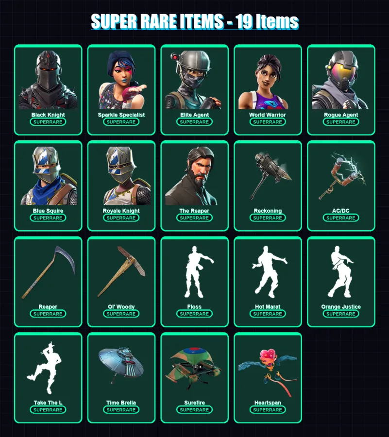 [PS4/PS5/XBOX/PC] | Black Knight | Sparkle Specialist | Elite Agent | 180 skin | Lv2268