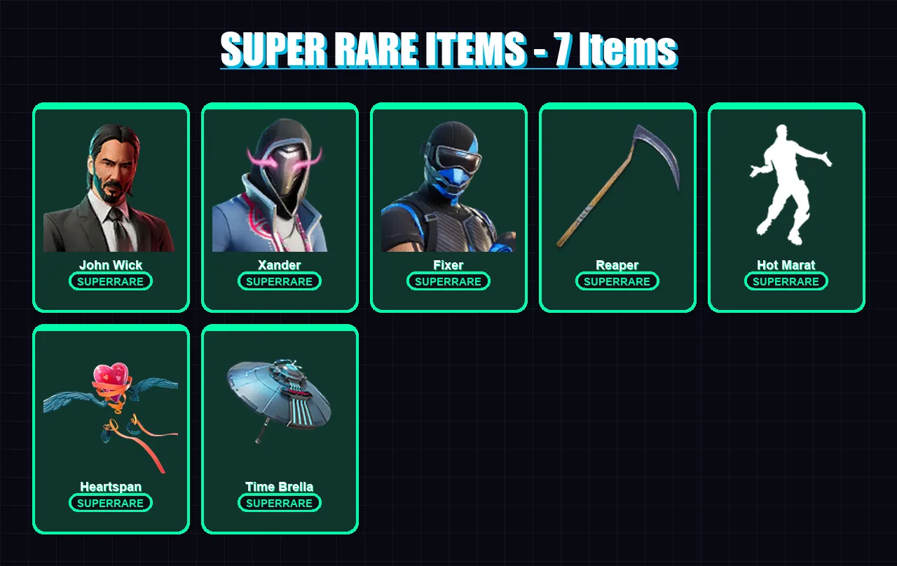 [PS4/PS5/XBOX/PC] | John Wick | Xander | Fixer | Zeus | Spire Assassin | 126 skin | 186 pickaxe | 148 emote | 151 glider | Lv3447 — Fortnite account