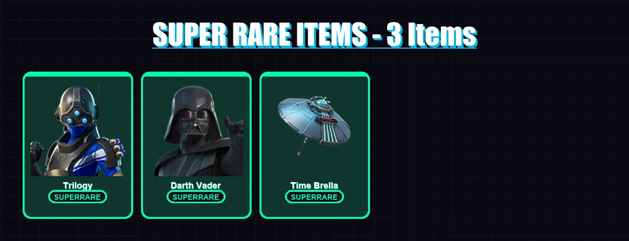[PC/XBOX/PSN] | Trilogy | Darth Vader | Paradigm (Reality-659) | Kymera | Twyn | 110 skin | 123 pickaxe | 99 emote | 113 glider | Lv1616 — Fortnite account
