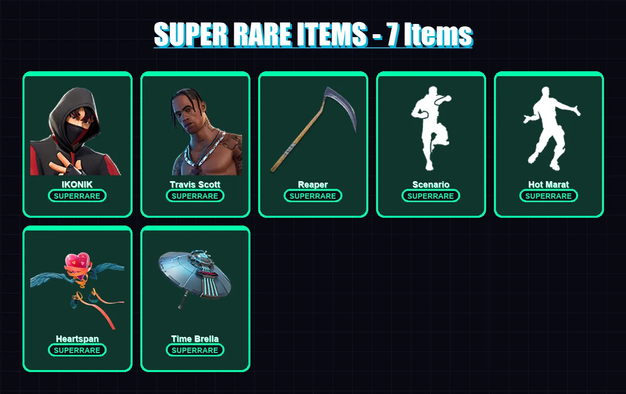 [PC/XBOX] | IKONIK | Travis Scott | Eternal Knight | Vendetta | The Scientist | 113 skin | 117 pickaxe | 117 emote | 102 glider | Lv1628 — Fortnite account