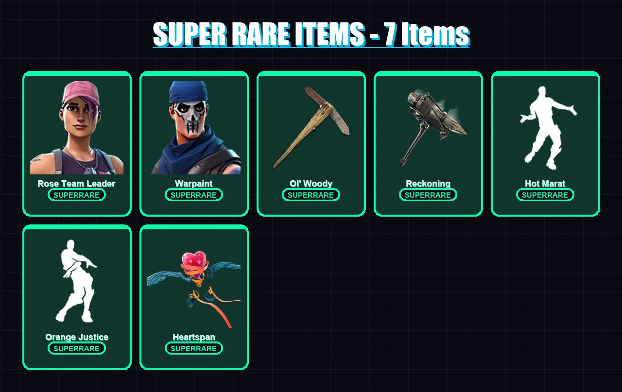 [PS4/PS5/PC] | Rose Team Leader | Warpaint | Luxe | Vendetta | Raven | 57 skin | 44 pickaxe | 55 emote | 52 glider | Lv592 — Fortnite account
