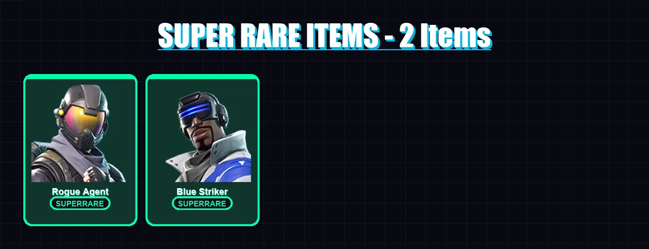 [PC/XBOX] | Rogue Agent | Blue Striker | Fade | Gear Specialist Maya | Deadpool | 11 skin | 14 pickaxe | 14 emote | 17 glider | Lv268