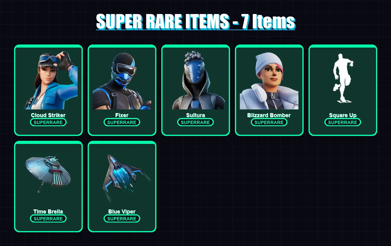 [PS4/PS5/XBOX/PC] | Cloud Striker | Fixer | Sultura | Blizzard Bomber | Mandalorian | 48 skin | 71 pickaxe | 63 emote | 65 glider | Lv780