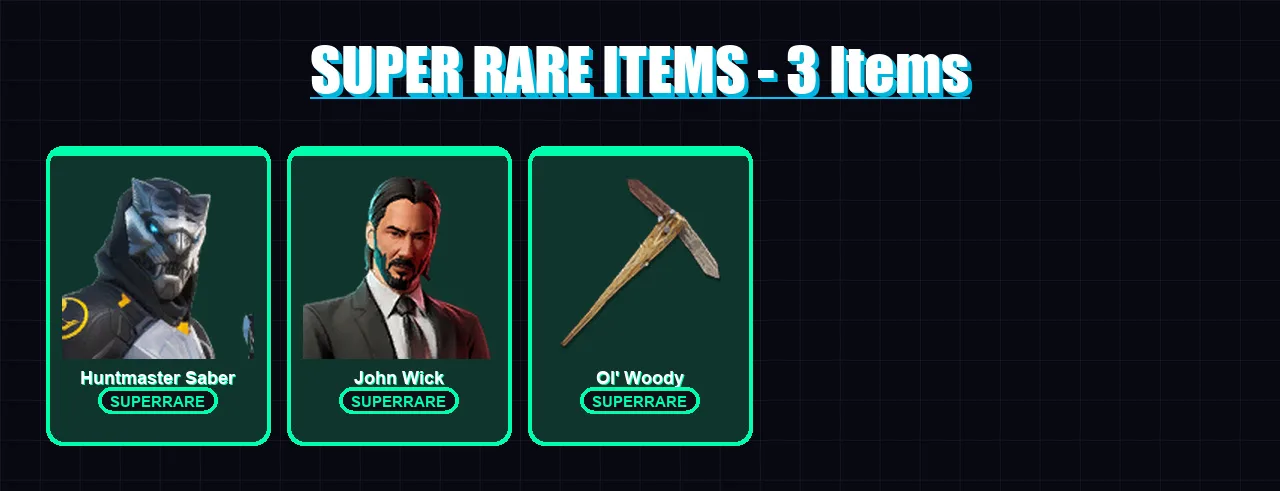[SWITCH/PSN/PC] | Huntmaster Saber | John Wick | Peter Griffin | The Imagined | Kymera | 276 skin | 295 pickaxe | 196 emote | 173 glider | Lv2177