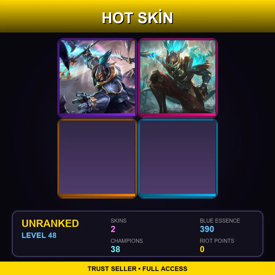 EUW | Lv48 | Unranked | 2 Skin | 38 Champ — Sea Dog Yasuo