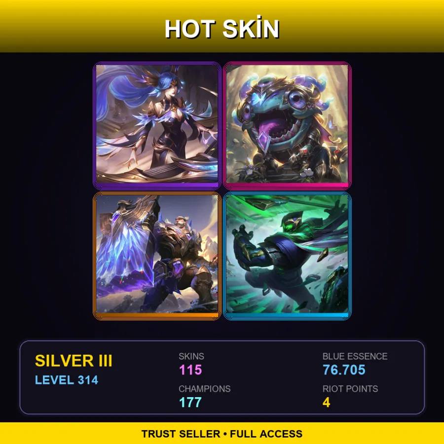 BR | Lv314 | Silver III | 115 Skin | 177 Champ