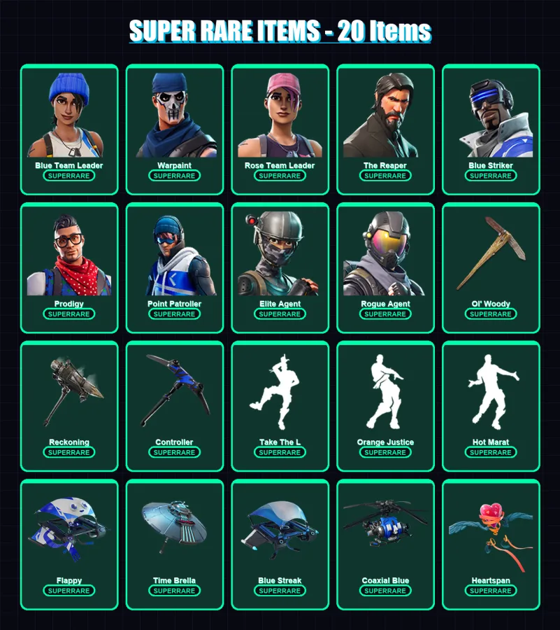 [PS4/PS5/XBOX/PC] | Blue Team Leader | Warpaint | Rose Team Leader | 129 skin | Lv2000