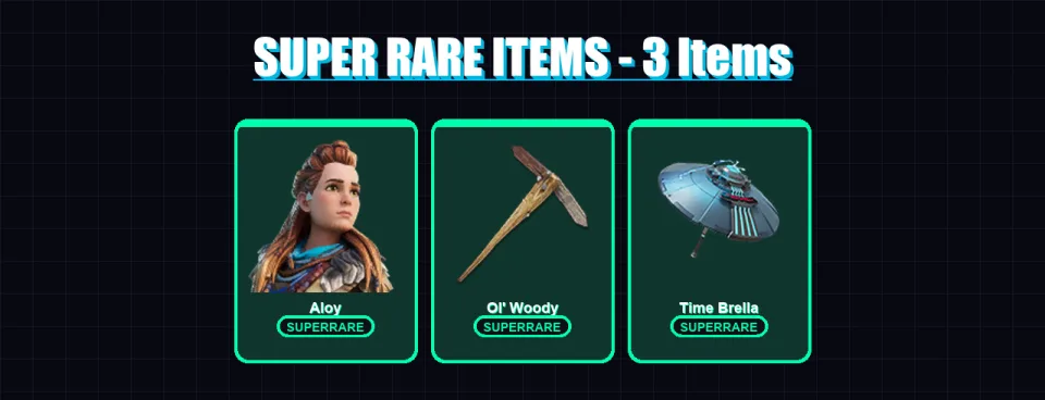 [PC] | Aloy | Nezumi | Spectra Knight | The Imagined | Ronin | 106 skin | 156 pickaxe | 112 emote | 108 glider | Lv1729 — main preview