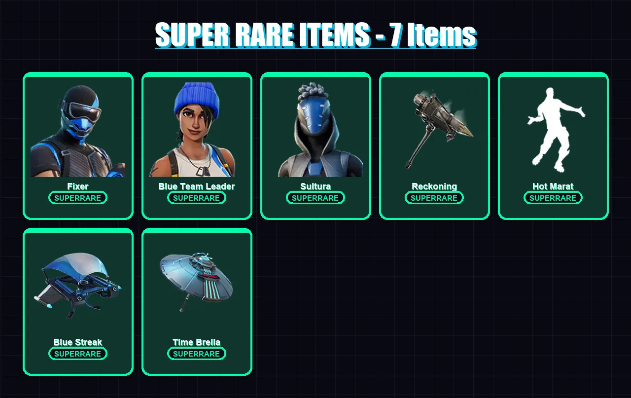 [PS4/PS5/XBOX/PC] | Fixer | Blue Team Leader | Sultura | Peter Griffin | Blackheart | 102 skin | 149 pickaxe | 121 emote | 125 glider | Lv2068