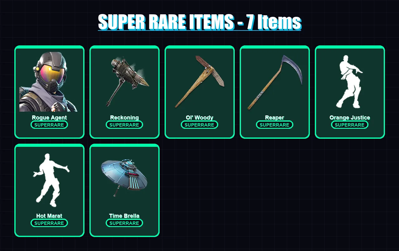 [PC/XBOX/PSN] | Rogue Agent | The Ice King | Drift | Blackheart | Kymera | 61 skin | 83 pickaxe | 78 emote | 81 glider | Lv1195
