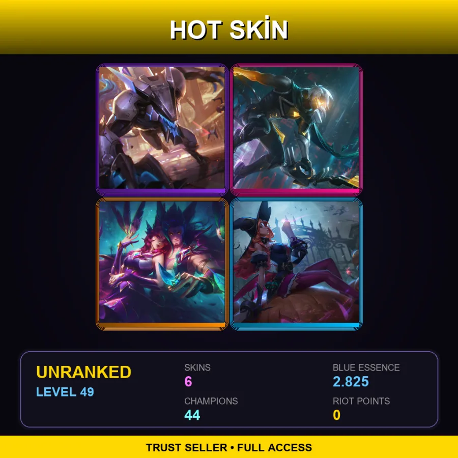 LAN | Lv49 | Unranked | 6 Skin | 44 Champ — Waterloo Miss Fortune
