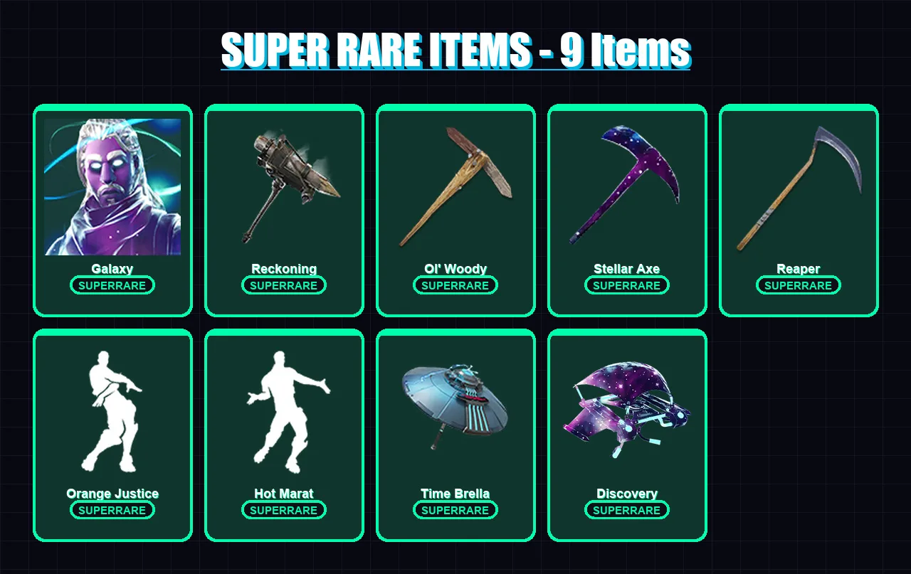 [PC/PSN] | Galaxy | Kado Thorne | Drift | Valor | The Visitor | 120 skin | 132 pickaxe | 114 emote | 114 glider | Lv2105