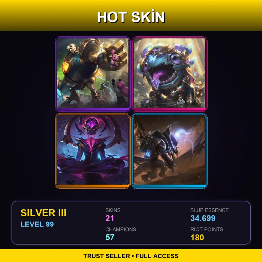 LAS | Lv99 | Silver III | 21 Skin | 57 Champ