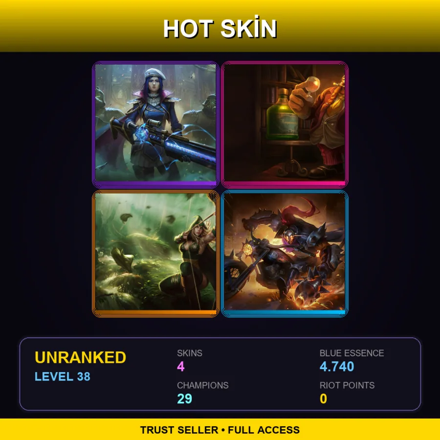 LAS | Lv38 | Unranked | 4 Skin | 29 Champ — Vandal Jax