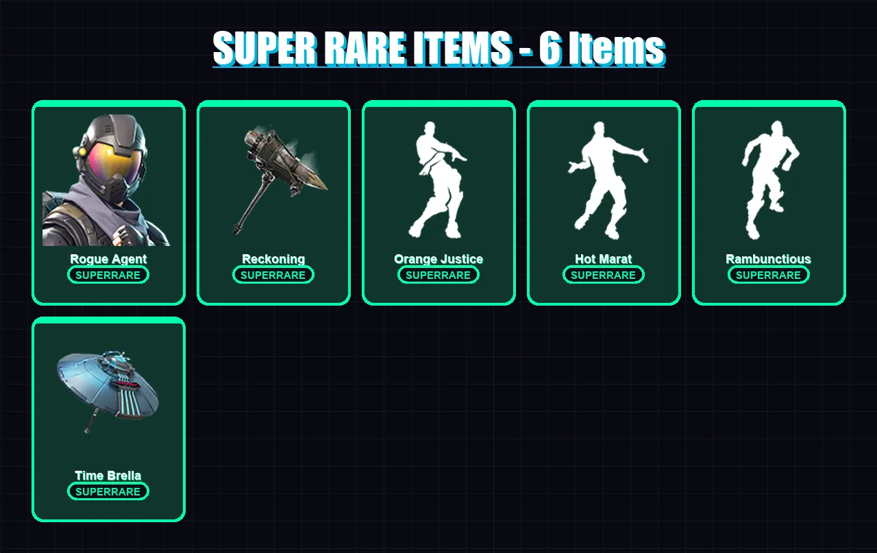 [PC/XBOX] | Rogue Agent | Dire | Blackheart | Ragnarok | Drift | 30 skin | 57 pickaxe | 62 emote | 70 glider | Lv1180