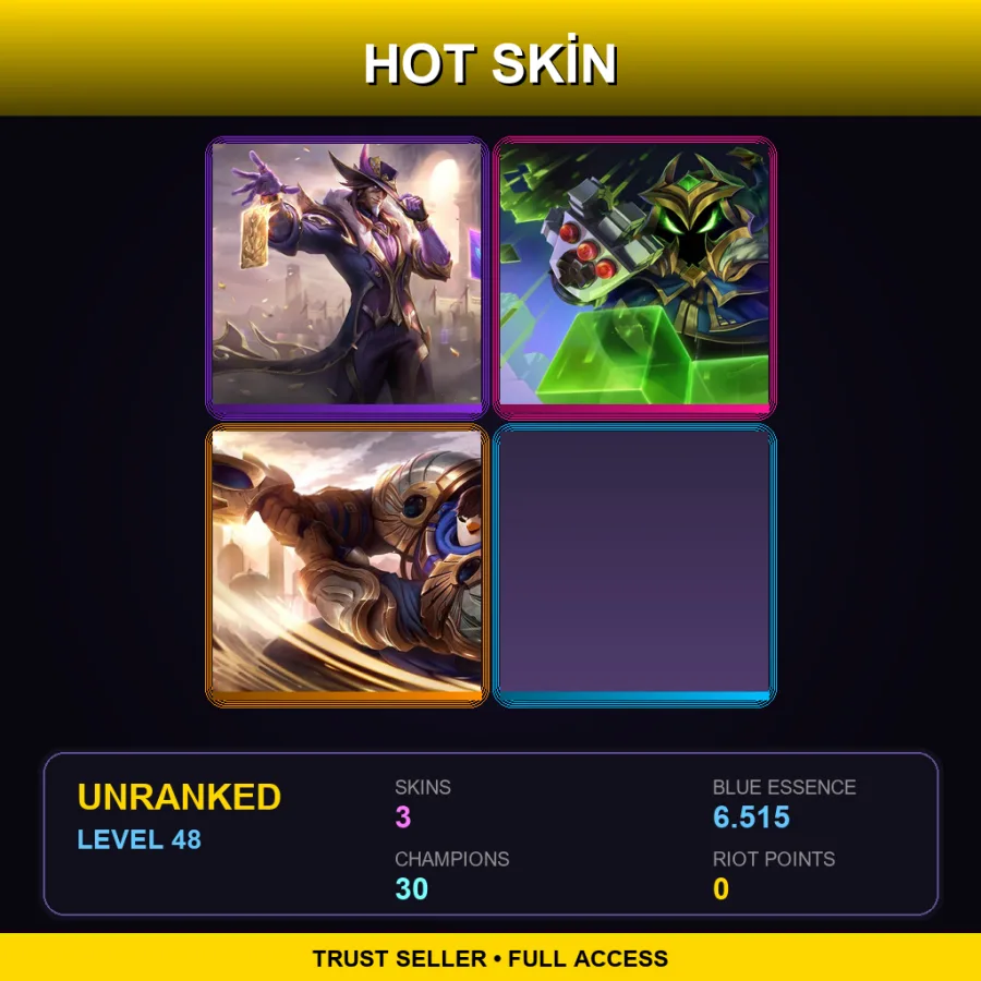 VN | Lv48 | Unranked | 3 Skin | 30 Champ — Final Boss Veigar