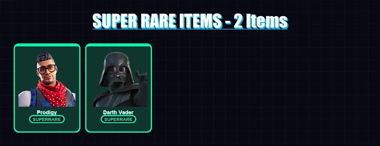 [PC/XBOX] | Prodigy | Darth Vader | Nezumi | Snap | The Ageless | 60 skin | 74 pickaxe | 48 emote | 64 glider | Lv808