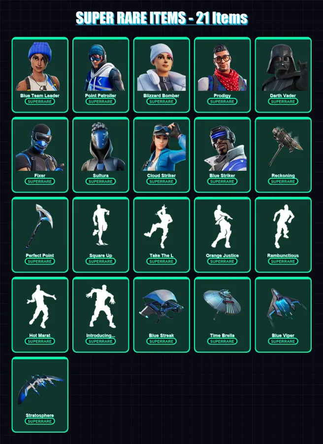 [PS4/PS5/XBOX/PC] | Blue Team Leader | Point Patroller | Blizzard Bomber | 561 skin | Lv4355