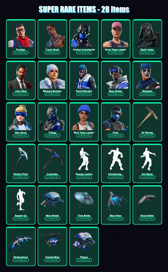 [PS4/PS5/XBOX/PC] | Prodigy | Travis Scott | Carbon Commando | 224 skin | Lv2968
