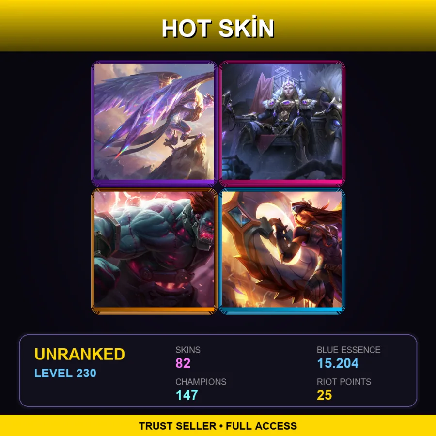 EUNE | Lv230 | Unranked | 82 Skin | 147 Champ — Hextech Singed
