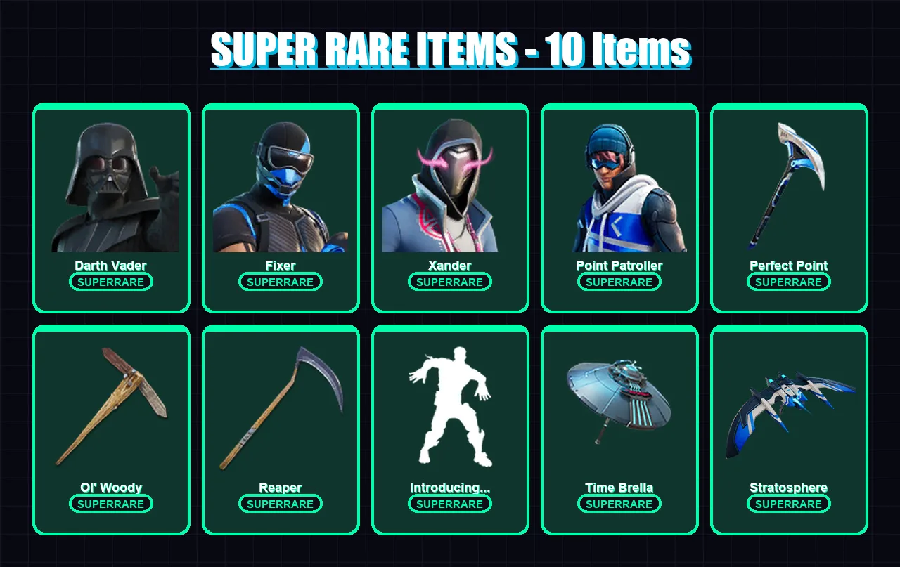 [PS4/PS5/XBOX/PC] | Darth Vader | Fixer | Xander | Point Patroller | Paradigm (Reality-659) | 162 skin | 208 pickaxe | 138 emote | 156 glider | Lv35