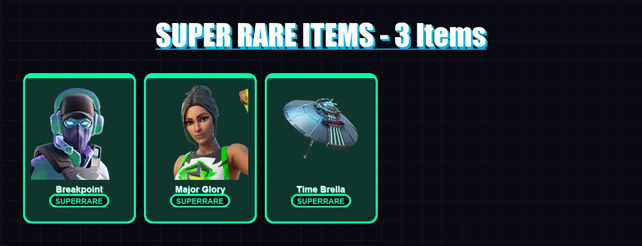 [PC/XBOX/PSN] | Breakpoint | Major Glory | Kymera | Spectra Knight | The Origin | 148 skin | 151 pickaxe | 120 emote | 116 glider | Lv1960 — Fortnite account