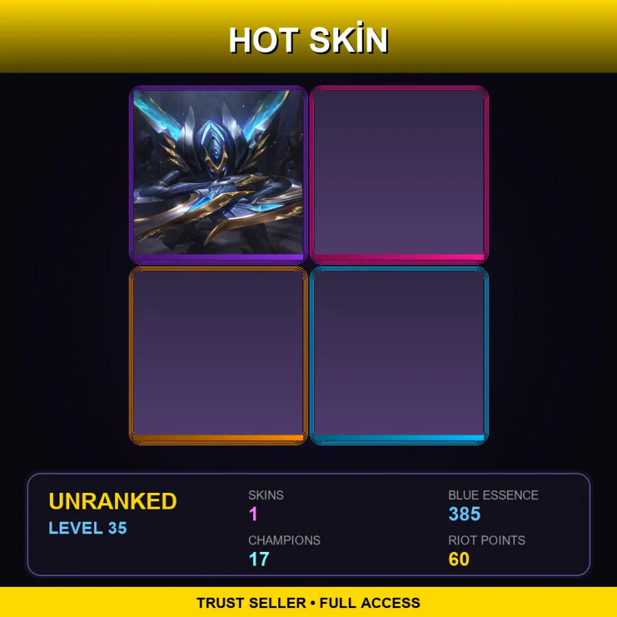 NA | Lv35 | Unranked | 1 Skin | 17 Champ