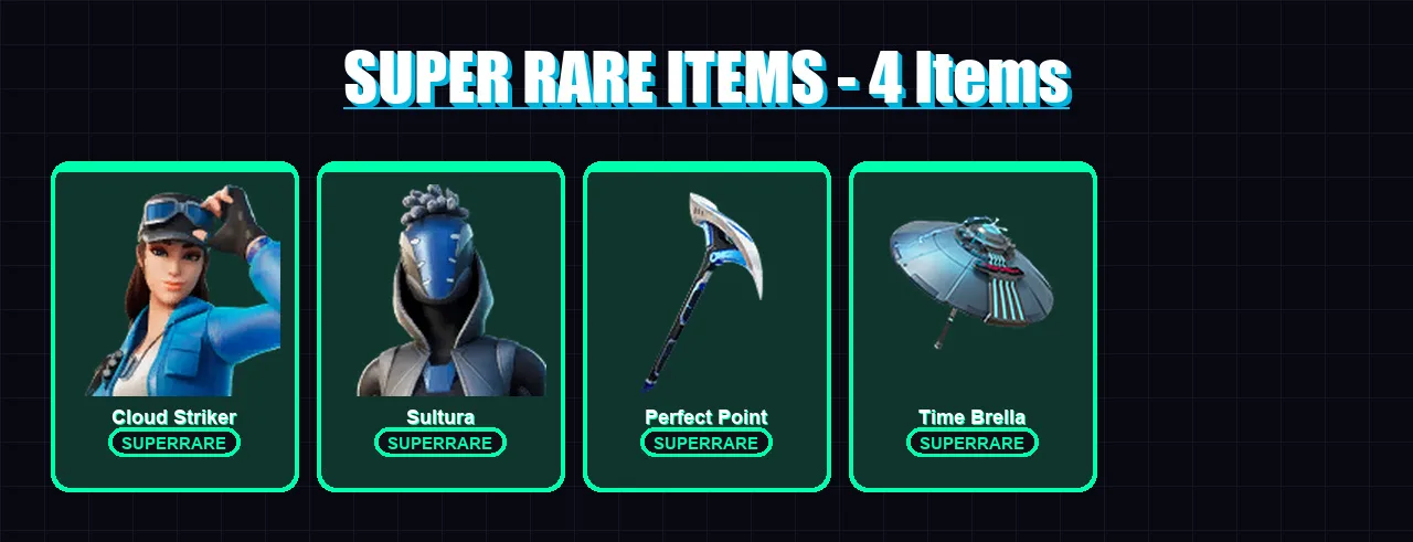 [PS4/PS5/PC] | Cloud Striker | Sultura | Fade | Deadpool | Midas | 49 skin | 50 pickaxe | 48 emote | 50 glider | Lv637 — Fortnite account