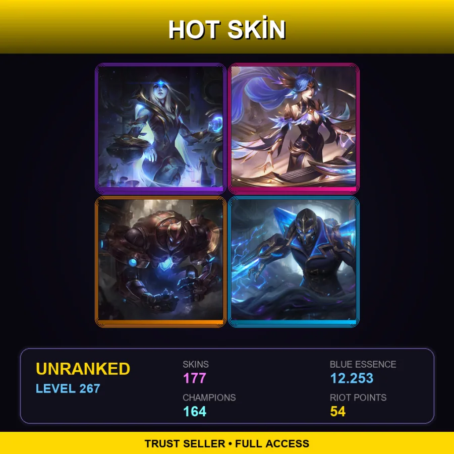 VN | Lv267 | Unranked | 177 Skin | 164 Champ — Dunkmaster Darius