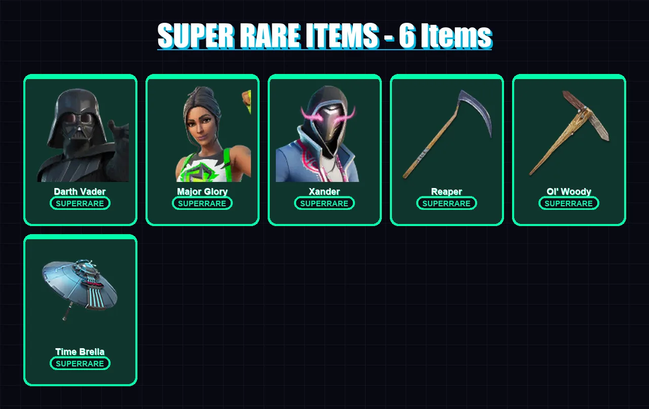 [PC/PSN] | Darth Vader | Major Glory | Xander | Kado Thorne | Peter Griffin | 184 skin | 178 pickaxe | 119 emote | 134 glider | Lv2110
