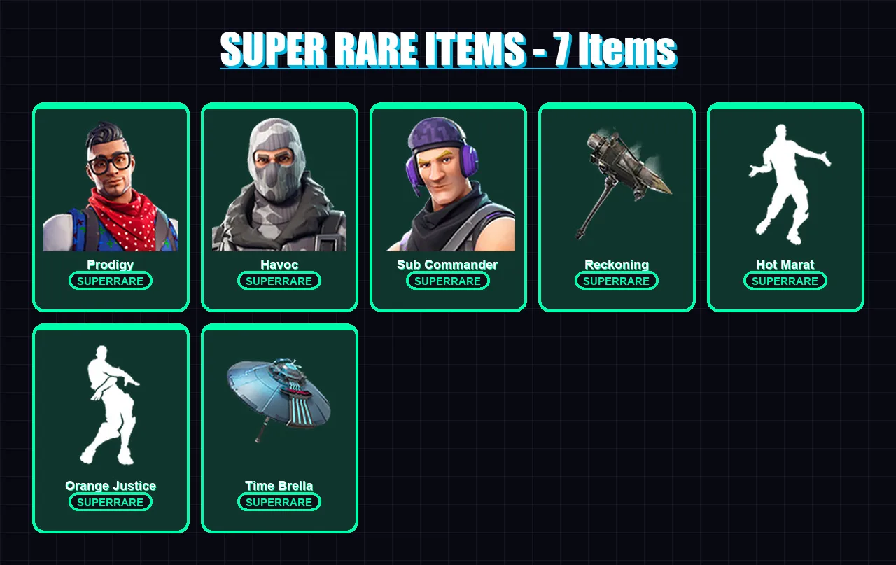 [PS4/PS5/XBOX/PC] | Prodigy | Havoc | Sub Commander | Calamity | Zenith | 188 skin | 188 pickaxe | 154 emote | 185 glider | Lv2331