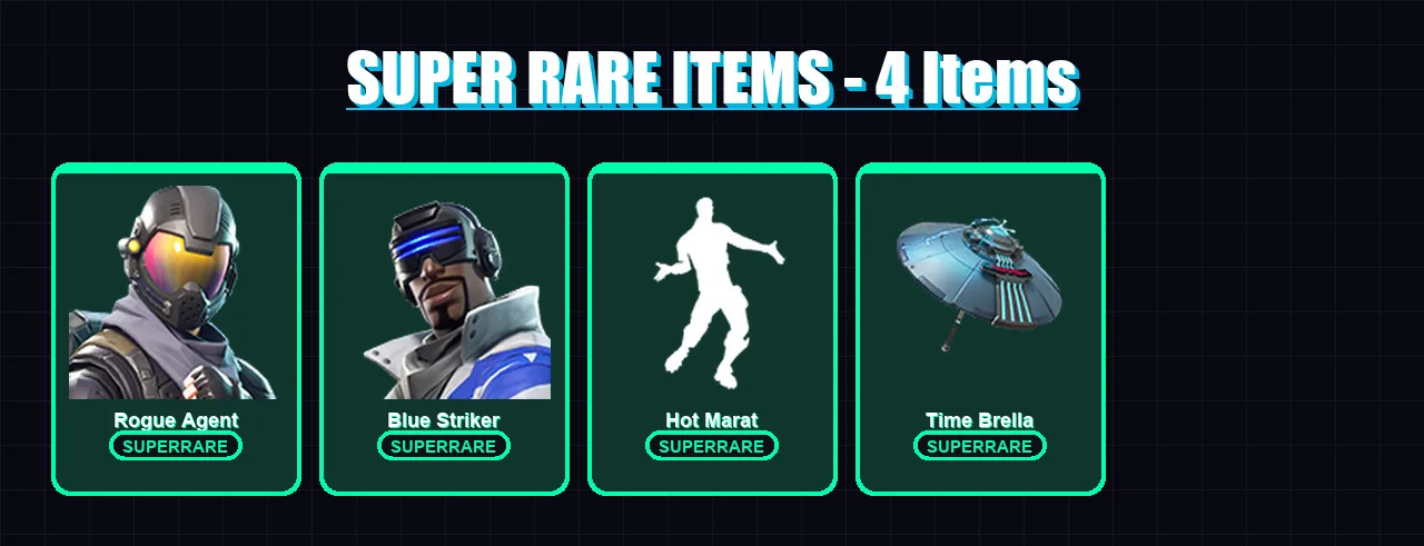 [PC/XBOX] | Rogue Agent | Blue Striker | Valeria | Kado Thorne | Mandalorian | 107 skin | 172 pickaxe | 125 emote | 144 glider | Lv2608