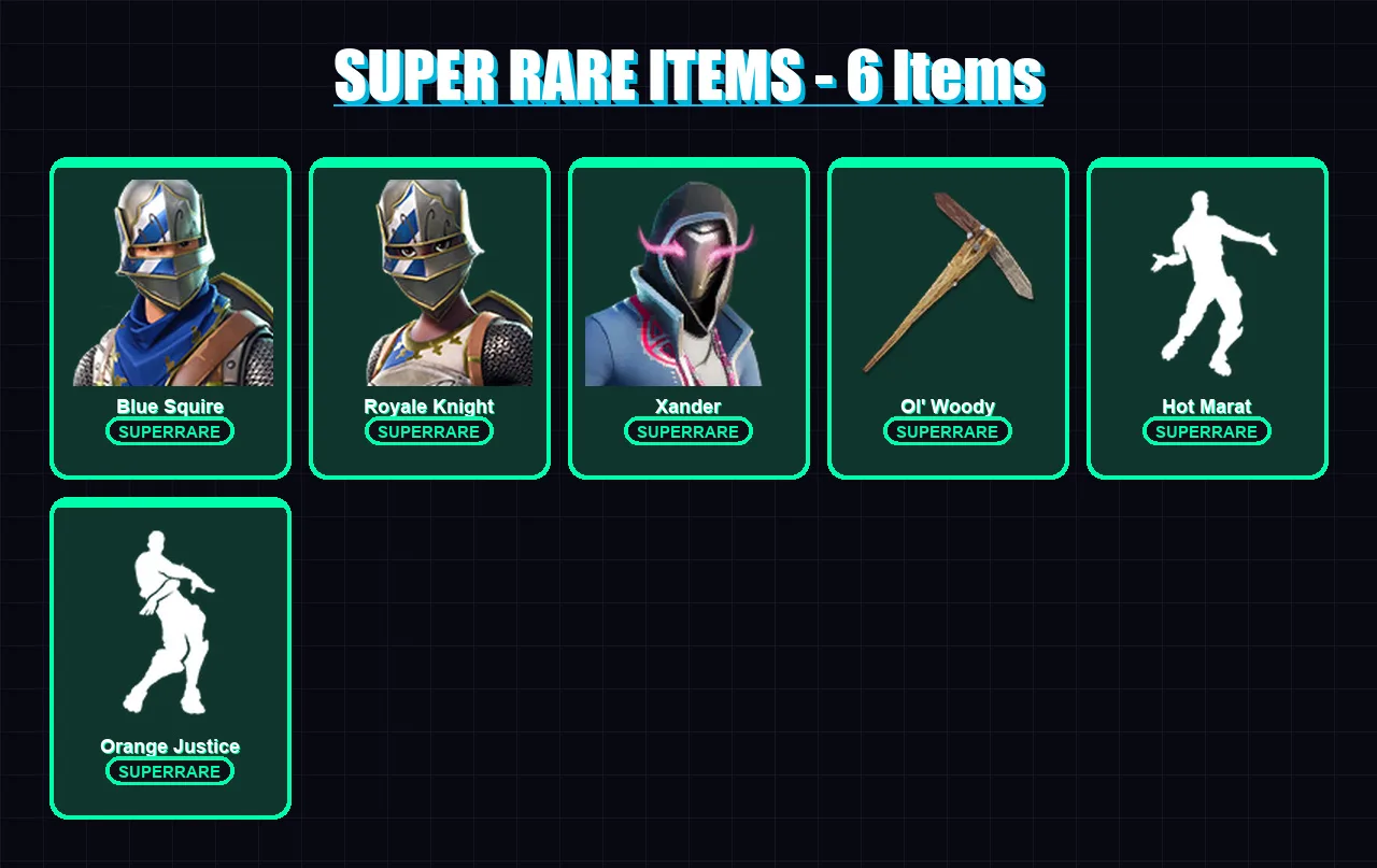 [PC/PSN] | Blue Squire | Royale Knight | Xander | Malik | Backlash | 67 skin | 127 pickaxe | 115 emote | 107 glider | Lv2118