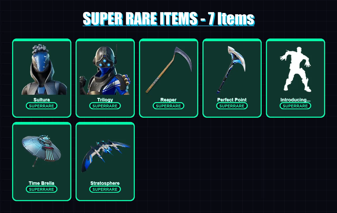 [PS4/PS5/XBOX/PC] | Sultura | Trilogy | Sentinel | Singularity | Luxe | 91 skin | 103 pickaxe | 80 emote | 77 glider | Lv944