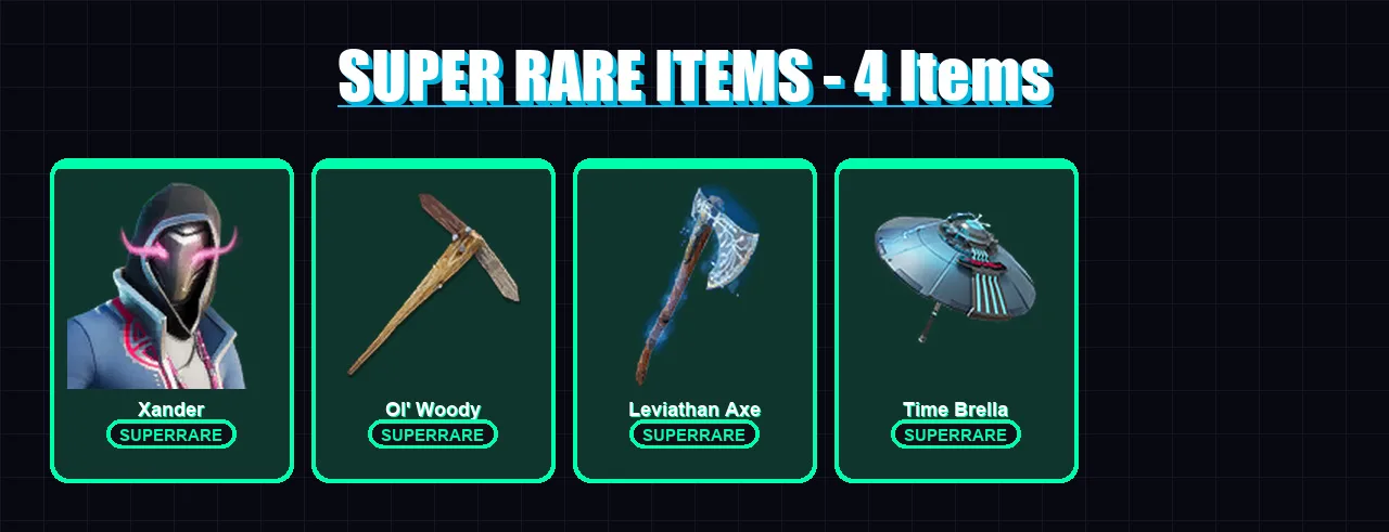 [PS4/PS5/XBOX/PC] | Xander | Spire Assassin | Torin | Menace | Joey | 155 skin | 225 pickaxe | 122 emote | 169 glider | Lv3756